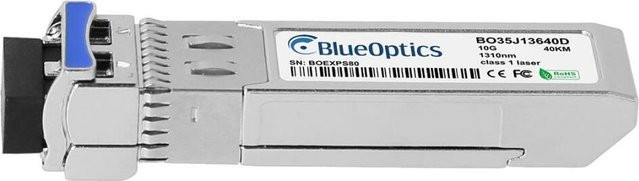 BlueOptics SFP+ Transceiver kompatibel mit Alcatel-Nokia 473841A, LC-Duplex, 10GBASE-ER, Singlemode Fiber, 1310nm, 40KM, DDM, Farbe: Silber - Bild 1