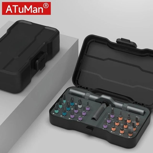 Duka Atuman RS1 Ratschen-Schraubendreher-Set 24 in 1 mit magnetischen Präzisions-Bits für DIY und Reparaturen - Bild 1