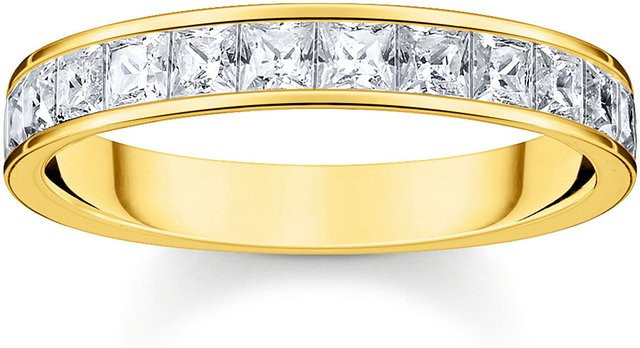 Thomas Sabo Ring, 925 Silber, Zirkonia, Damen, Ringgröße 54 - Bild 1