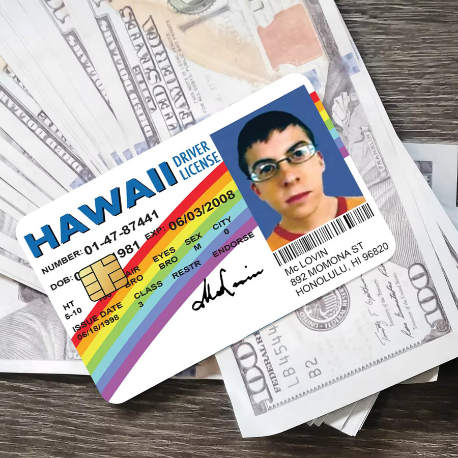 Potdemiel Mclovin Aufkleber für Bankkarten und Buspässe, wasserfeste Dekoration, 4 Stück, Mehrfarbig - Bild 5