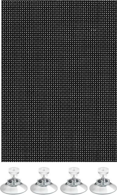 Gardinia Sonnenschutz aus Polyester in Schwarz, semi-transparent und thermoisolierend, B: 100 cm, H: 150 cm - Bild 1