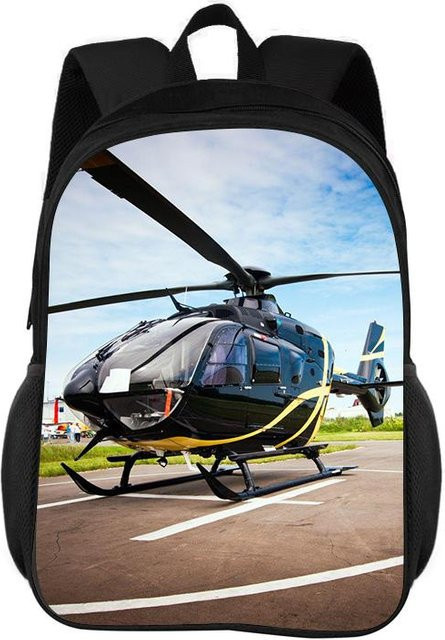 Fancy Style Studio Helikopter Rucksack, Mechanisches Flugzeug, 3D Gedruckt - Bild 1