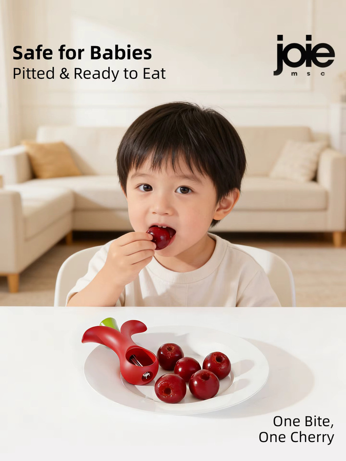 Joie Cherry Pitter Kirschentkerner in Rot - Bild 2