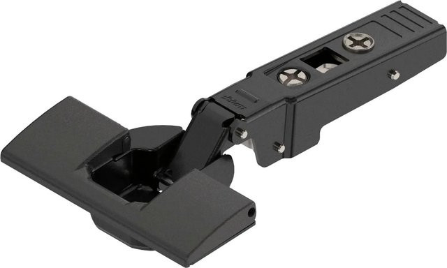 Blum Clip Top Profiltürscharnier Gerade 95 Grad ohne Feder in Onyx Schwarz Matt aus Stahl - Bild 1