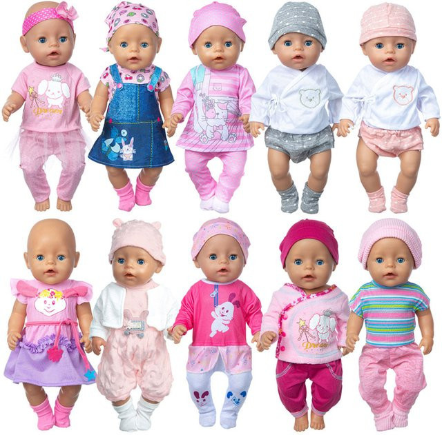 dearbei Amerikanische Puppe Kleidung Set, Cartoon Katze Druck, Zubehör - Bild 1