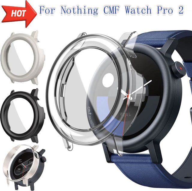 Nothing CMF Watch Pro 2 Schutzhülle mit gehärtetem Glas und Rundum-Schutzrahmen - Bild 1