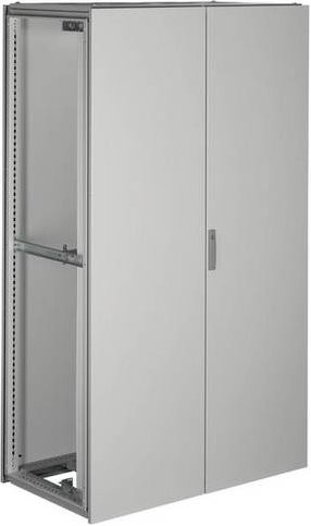 Hager Anreihstandschrank aus Stahl in Lichtgrau RAL 7035, B/T/H: 110 x 190 x 60 cm - Bild 1
