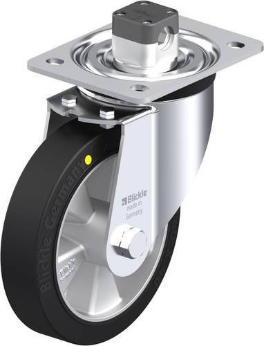 Blickle L-ALEV 161K-CS11-EL Lenkrolle mit Feststeller in Blau, Grau oder Schwarz, Rad-Durchmesser: 16 cm, Tragfähigkeit: 300 kg - Bild 1