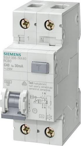 Siemens RCBO FI-Schutzschalter und Leitungsschutzschalter 2polig 32A 0.3A 230V in Weiß - Bild 1