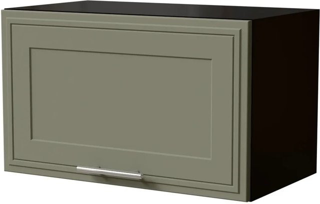 Feldmann-Wohnen Klapphängeschrank Salo W4B mit Kassettenfront in Schwarz und Reed Green Matt, B/T/H: 60 x 32,5 x 36 cm - Bild 1
