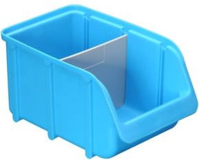 Hünersdorff Trennsteg für Sichtboxen aus Kunststoff, Farbe Grau, B/H: 140 x 105 mm - Bild 1