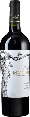 Madero Malbec Reserva Rotwein, 2020, Mendoza, Argentinien, trocken, 0,75 l