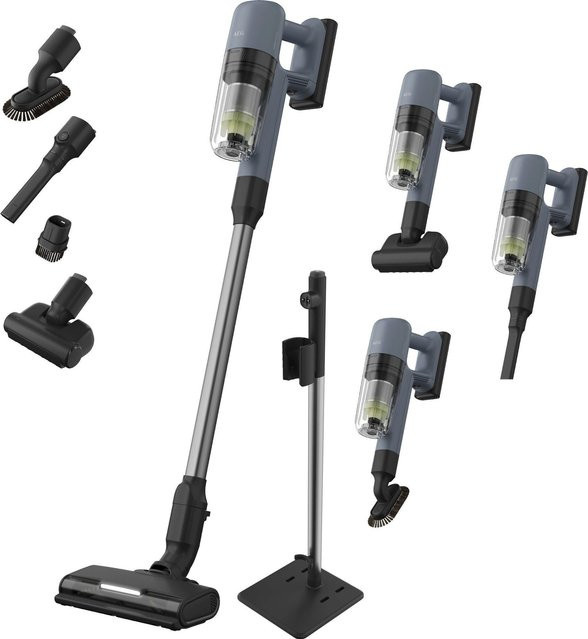 AEG AP72ABEPP 7000 Akku Staubsauger, kabellos, beutellos, grau, mit LED-Scheinwerfer und für Tierhaare geeignet - Bild 1