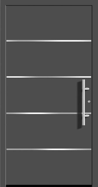 Aluminium-Haustür Splendoor Moderno M460/B in Anthrazit Metallic, Rechtsöffnung, B: 110 cm, H: 210 cm - Bild 1