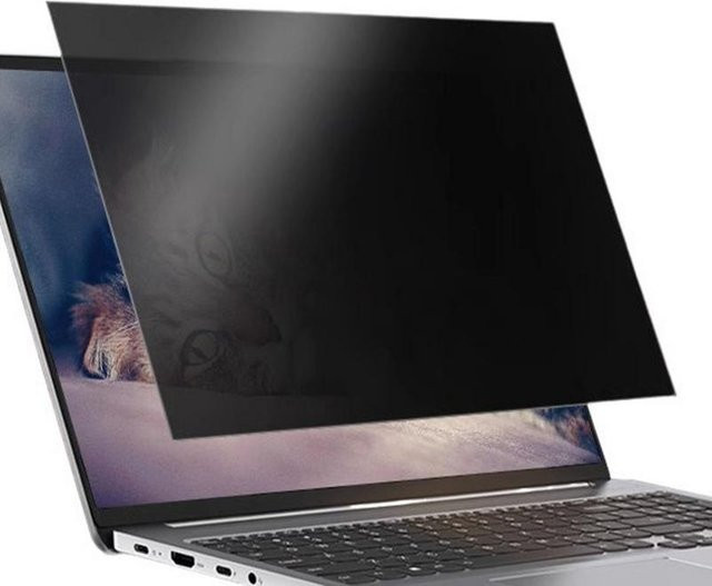 Abnehmbarer Sichtschutzfilter für Laptop und PC als blendfreie Anti-Peep-Displayschutzfolie in Schwarz - Bild 1