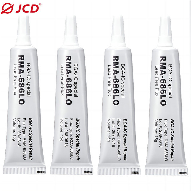 Jcd Lötpaste RMA686LO für SMD, LED, BGA und PCB Reparaturen, 15 g - Bild 1