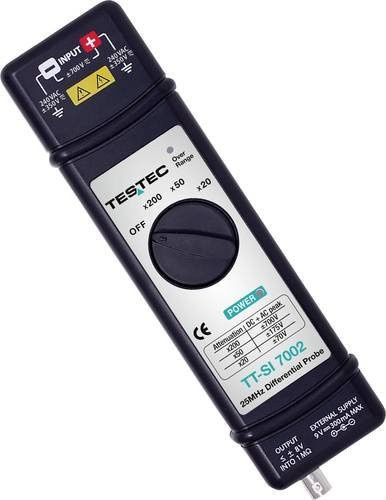 Testec TT-SI 7002 Differential-Tastkopf 25MHz in Schwarz mit Tastverhältnissen 20:1, 50:1 und 200:1 - Bild 1