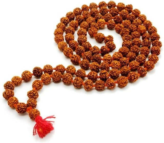 Siddratan Rudraksha Perlen Jaap Mala Halskette, brown, Unisex - Bild 1