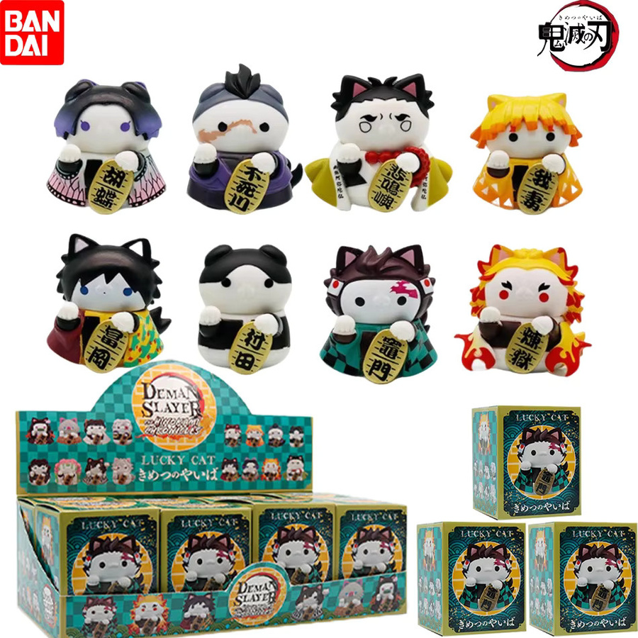 Bandai Demon Slayer Katzen-Version Figuren, 8-teiliges Set, Mini Sammelfiguren - Bild 3