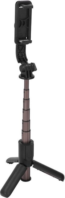 DIYelecs Selfie-Stick Stabilisator mit 360 Grad Drehung, Stativ und Fernbedienung, tragbare Handyhalterung mit Auto-Balance in Schwarz - Bild 1