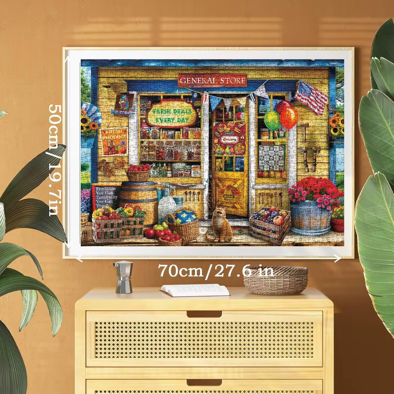 AZNM Landhaus-Puzzle, bunt, 1.000 Teile - Bild 5