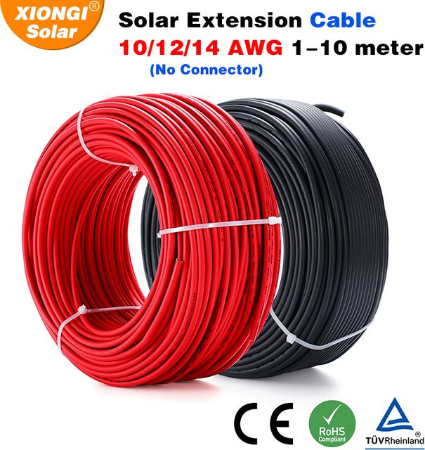 XIONGISOLAR Solar-PV-Kabel mit Panel-Steckern in verschiedenen Querschnitten und Längen für Solar-PV-Anschlüsse - Bild 1