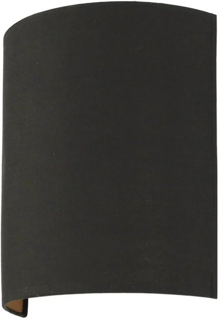 EASYLIGHT Wandleuchte Up Down aus Metall und Stoff in Schwarz und Gold, Höhe: 23 cm - Bild 1