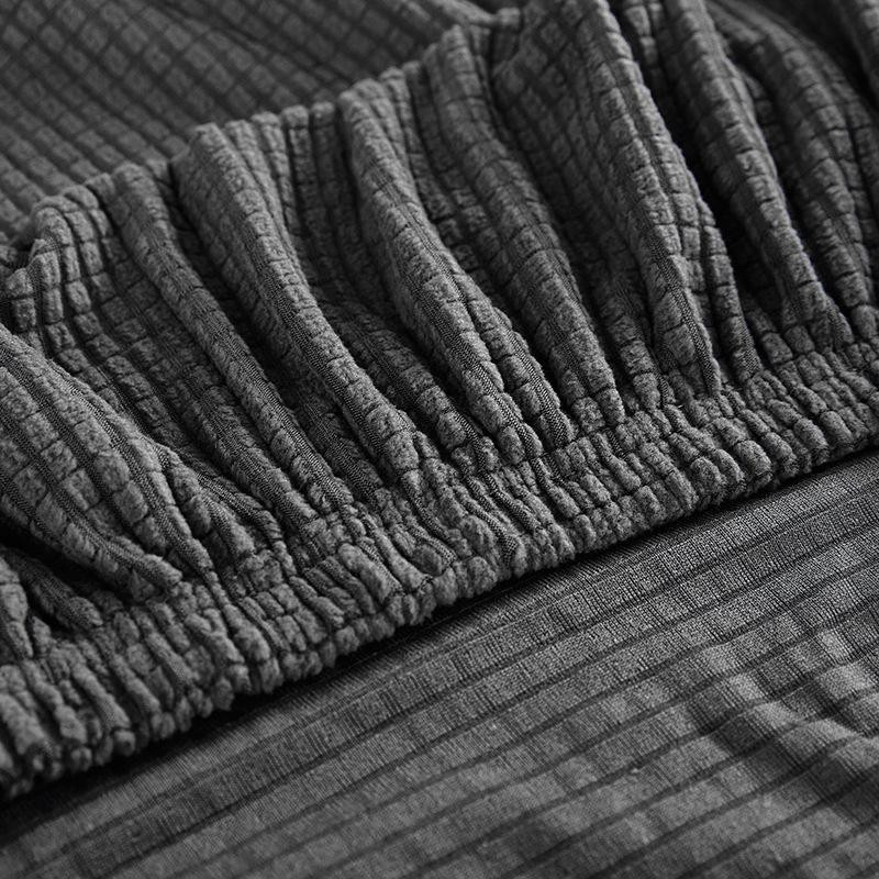 Housmife Stretch-Sofabezug aus Polarfleece für 1-Sitzer, dunkelgrau, Breite: 90-140 cm - Bild 2