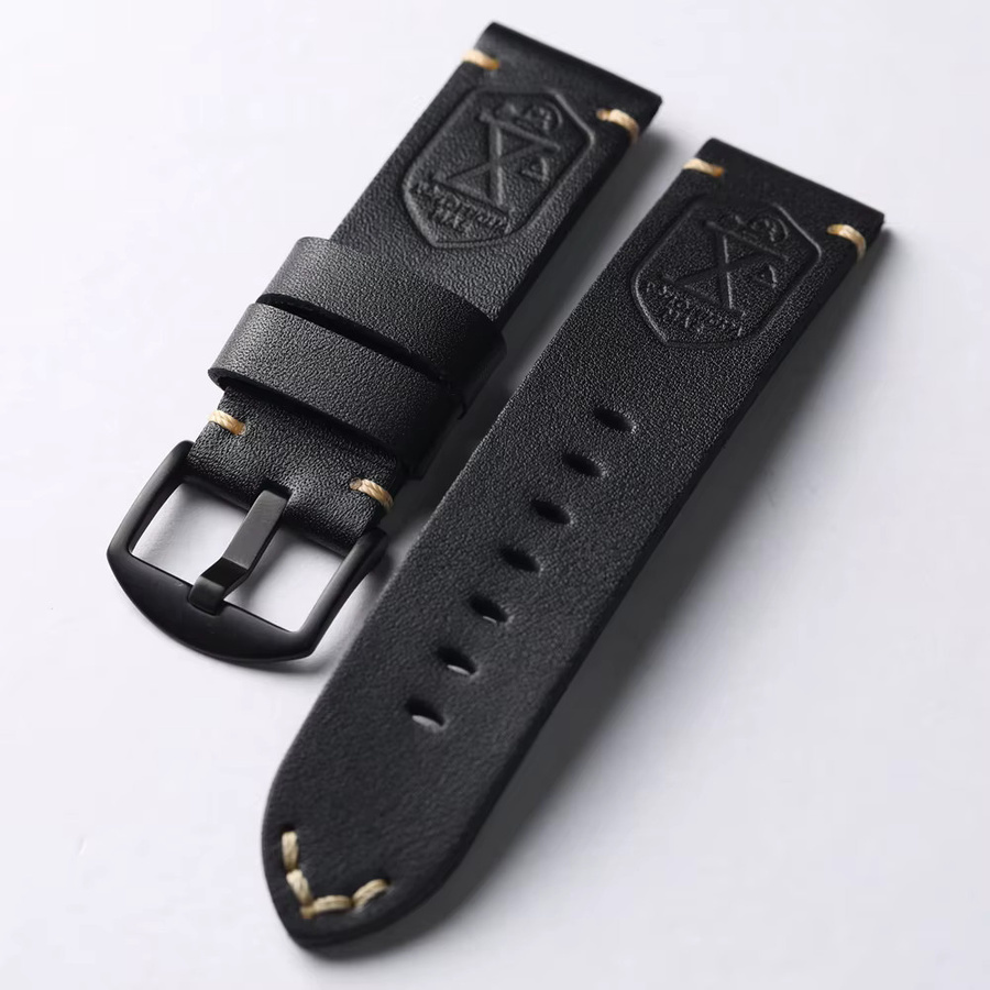 Raystray Armband Rindsleder, Schwarz, Herren, Vintage - Bild 2