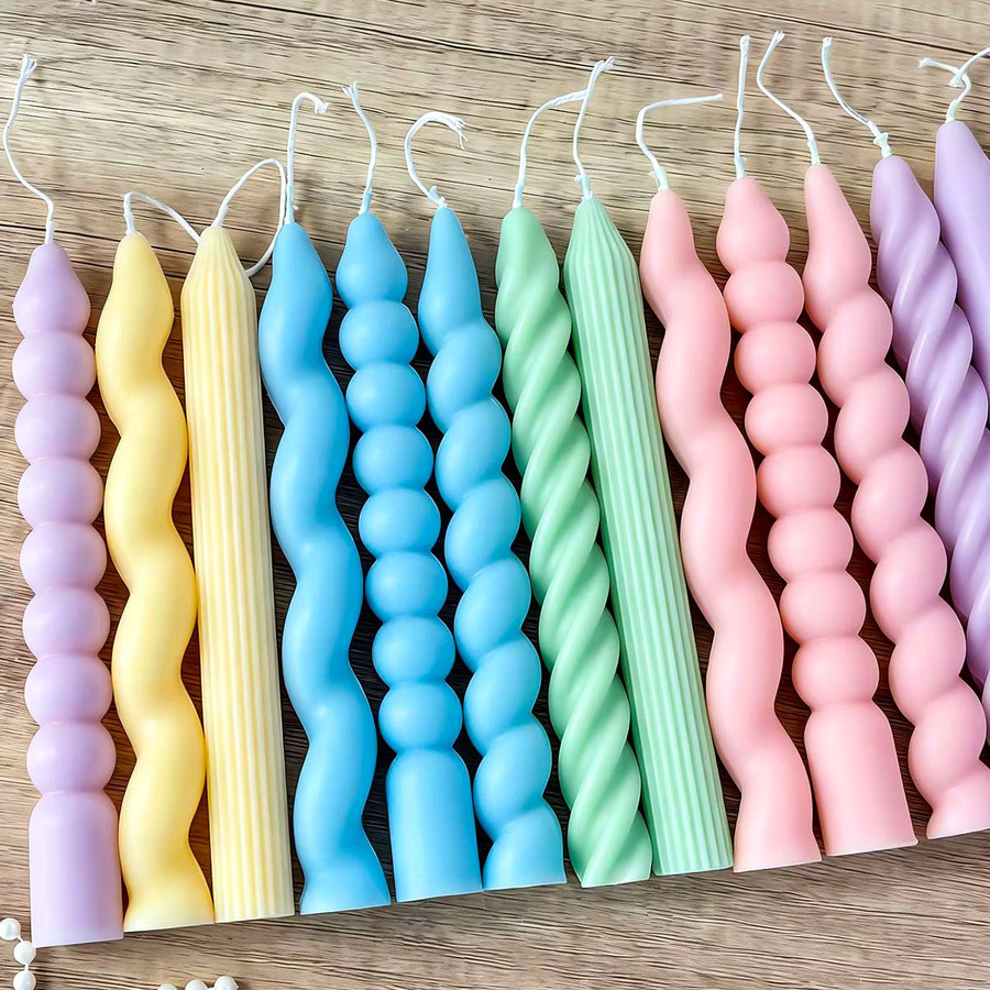UDOCOOL Spiralförmige Konische Silikon-Kerzenform für DIY Handgemachte Stabkerzen in Multicolour - Bild 2