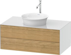 Duravit Waschtischunterschrank ohne Aufsatz White Tulip, Farbe Weiß hochglänzend, B/T/H: 100 x 40,8 x 55 cm - Bild 1