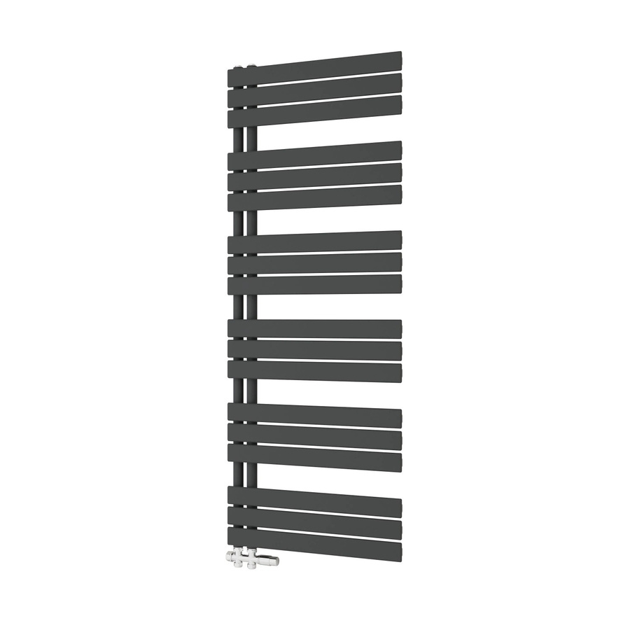 Duschparadies Handtuchtrockner Badheizkörper in Anthrazit mit Seitenanschluss, H x B: 159,9 x 60,0 cm, 1028 W - Bild 2