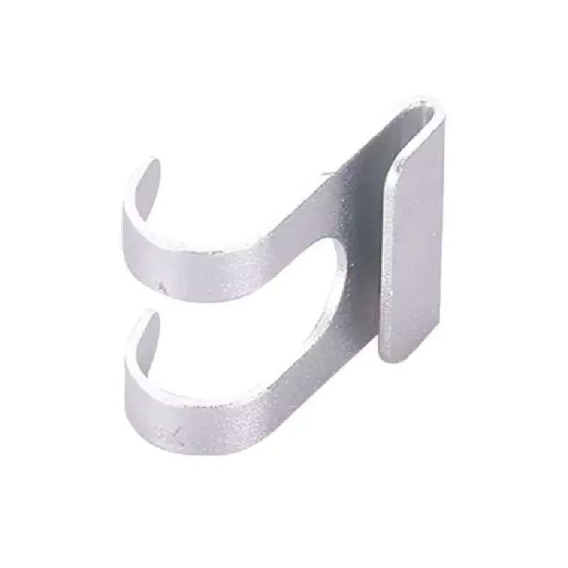 Aluminium Badezimmer Haken für rahmenlose Glastüren und Wände in Schwarz oder Silber - Bild 3