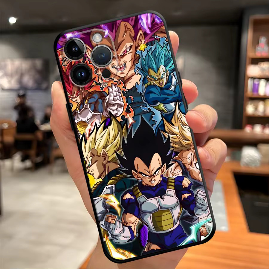 Dragon Ball Goku Vegeta Handyhülle für Apple iPhone 17 16 15 14 13 12 11 Pro Max Plus XR XS 7 8 in Schwarz - Bild 2