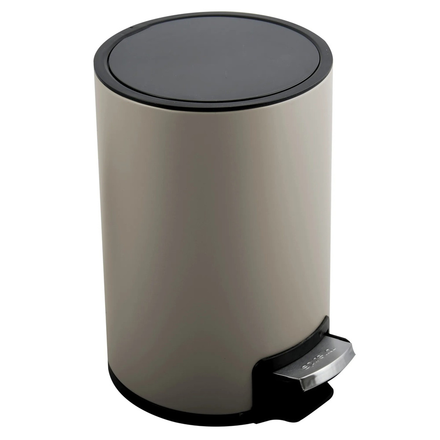 Spirella Kosmetikeimer Riku 5 mit Pedal in Beige, Edelstahl und Kunststoff, B/T/H: 30,0 x 20,0 x 5,0 cm - Bild 2