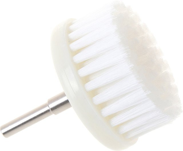 DAZZLEEX Bürstenkopf Weiß 60 mm mit weichem Bohrer zur Reinigung von Autos und Teppichen - Bild 1