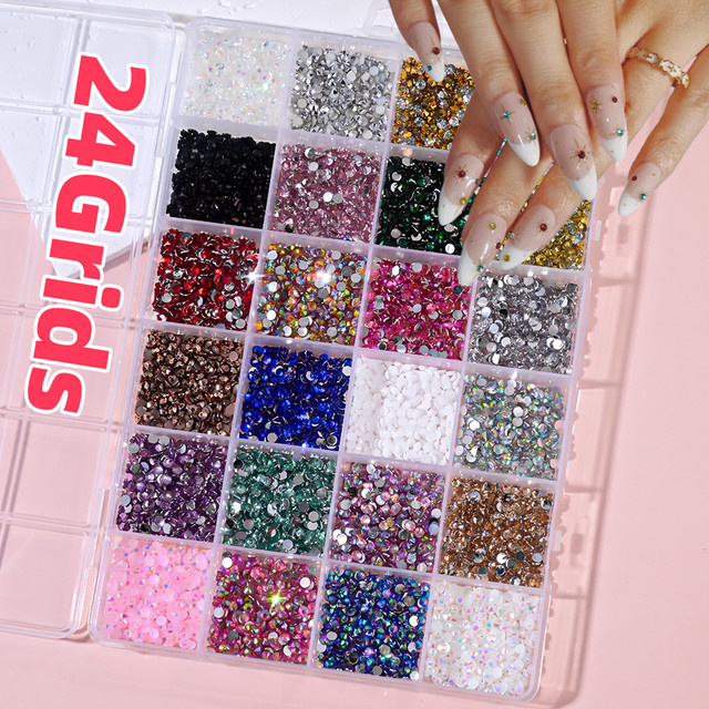 MAFANAILS Nail Art Strass Glas Diamanten, Bunt, Glänzend - Bild 1