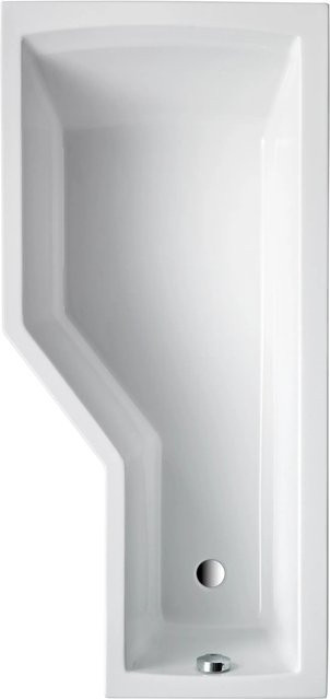 Asymmetrische OTTOFOND Badewanne Cello aus Acryl in Weiss, B/T/H: 75 x 55 x 150 cm - Bild 1