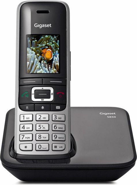Gigaset S 850 Schnurlostelefon in Platin/Schwarz - Bild 1