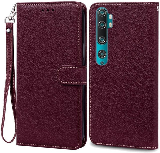 Xiaomi Leder Brieftasche Flip Case für Mi Note 10, Mi Note 10 Pro und CC9 Pro in Lila - Bild 1