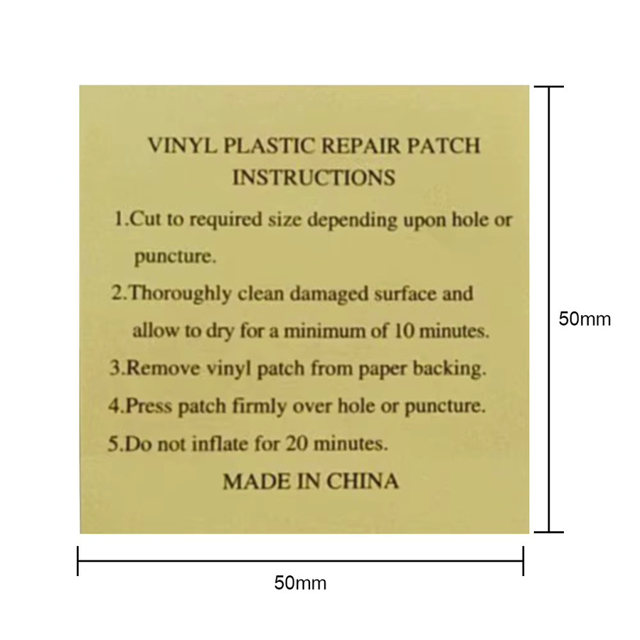 ATUOTIN PVC-Reparaturflicken für aufblasbare Produkte, transparent, B/B: 5 x 5 cm - Bild 3