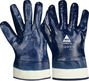 Hase Arbeitshandschuhe Chemnitz in Blau mit Nitril-Beschichtung, Größe 11 (XXL) - Bild 1