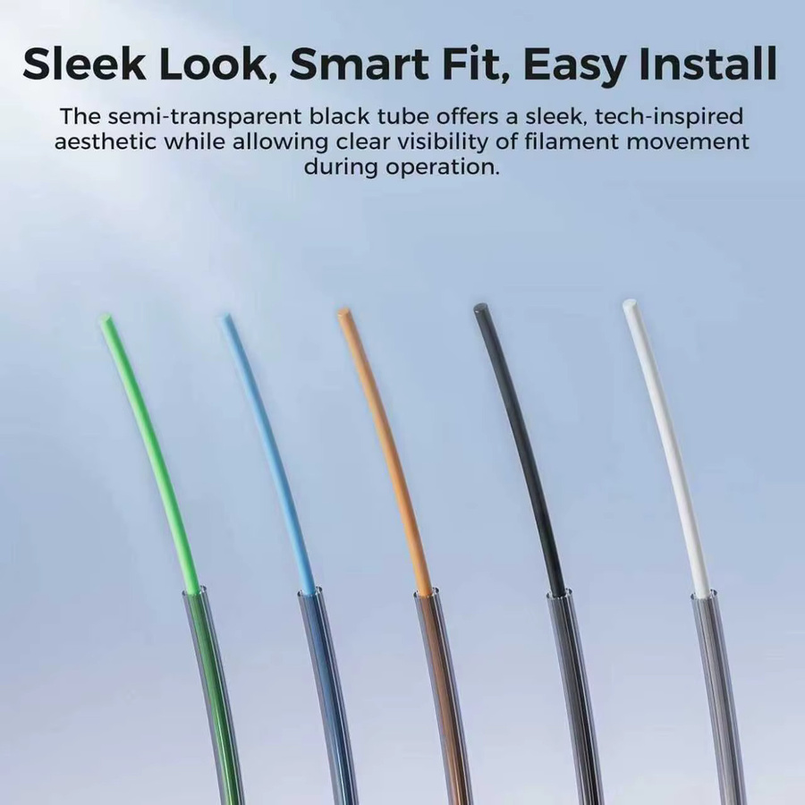 LIXIU Sternförmige PTFE-Röhre für Bambu Lab Creality Voron Anycubic, transparent, 4mm Außendurchmesser, hochtemperaturbeständig - Bild 3