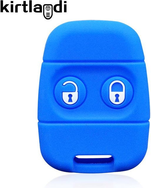 Silikon Fernbedienungsschlüsselhülle für Land Rover und MG in Blau - Bild 1