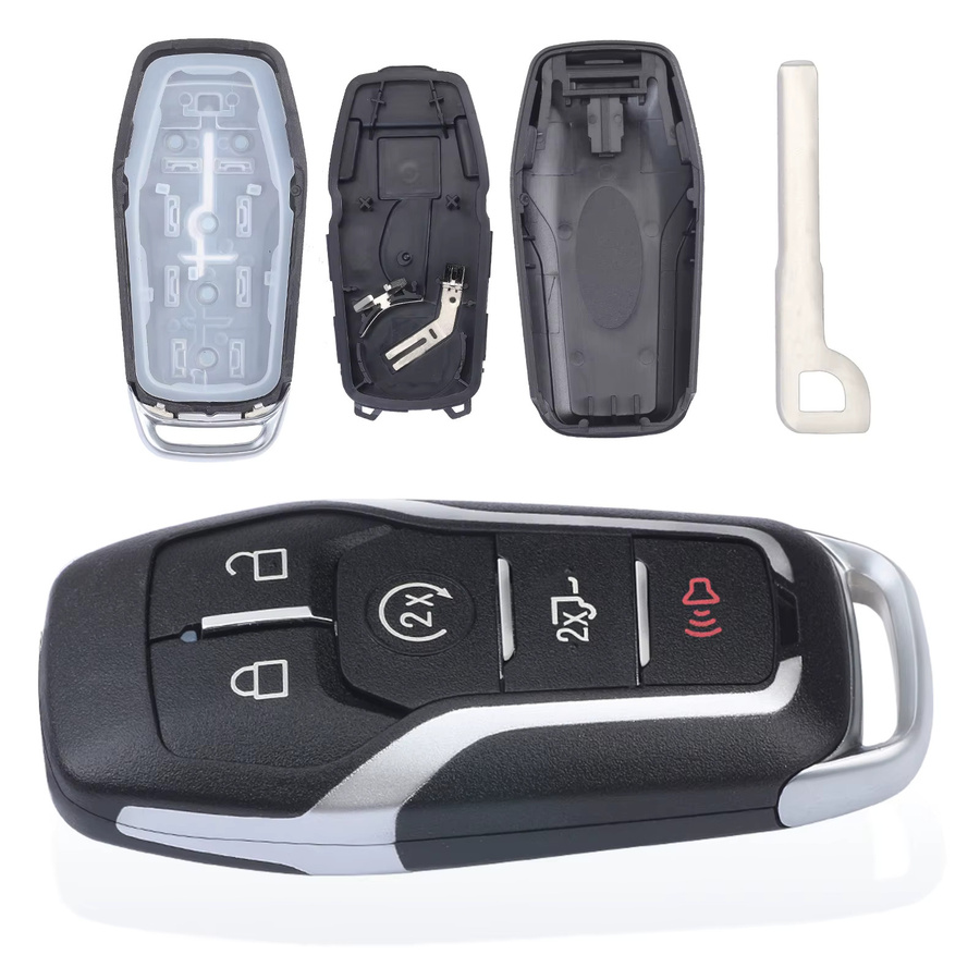 KEYECU 5B Fall Smart Remote Auto Schlüsselanhänger Shell Cover für Ford Fusion Explorer Edge Mustang F-150 F-250 Lincoln MKC MKX MKZ in Schwarz - Bild 5