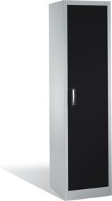 C+P Aktenschrank Acurado mit Drehtür und 5 Ordnerhöhen, Korpus Lichtgrau, Front Schwarzgrau, H: 195,0 cm, B: 50,0 cm, T: 50,0 cm - Bild 1