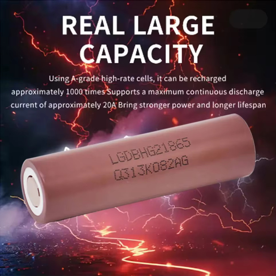 HG2 18650 Lithium-Ionen-Akku wiederaufladbar 3,7V 3000mAh mit 30A Entladestrom - Bild 4