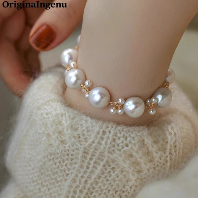 OriginaIngenu Perlenarmband, 14 Karat Gold gefüllt, Damen, Boho - Bild 1