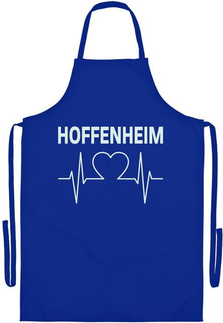 Grillschürze multifanshop Hoffenheim Herzschlag Druck weiß - Bild 1