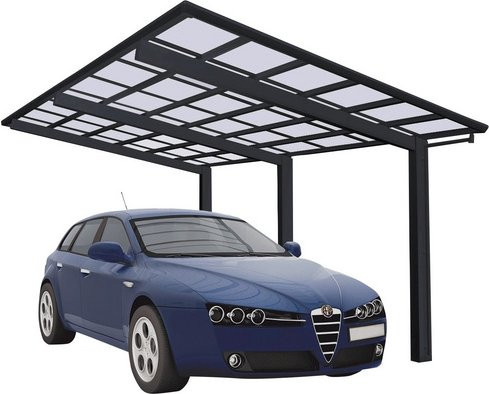 Ximax Einzelcarport Linea Typ 110 Schwarz B/T: 272,6 x 495,4 cm - Bild 3